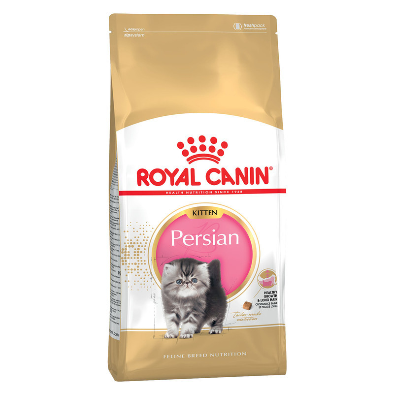 غذای خشک بچه گربه رویال کنین مدل Persian Kitten وزن 2 کیلوگرم به همراه پوچ وزن 85 گرم