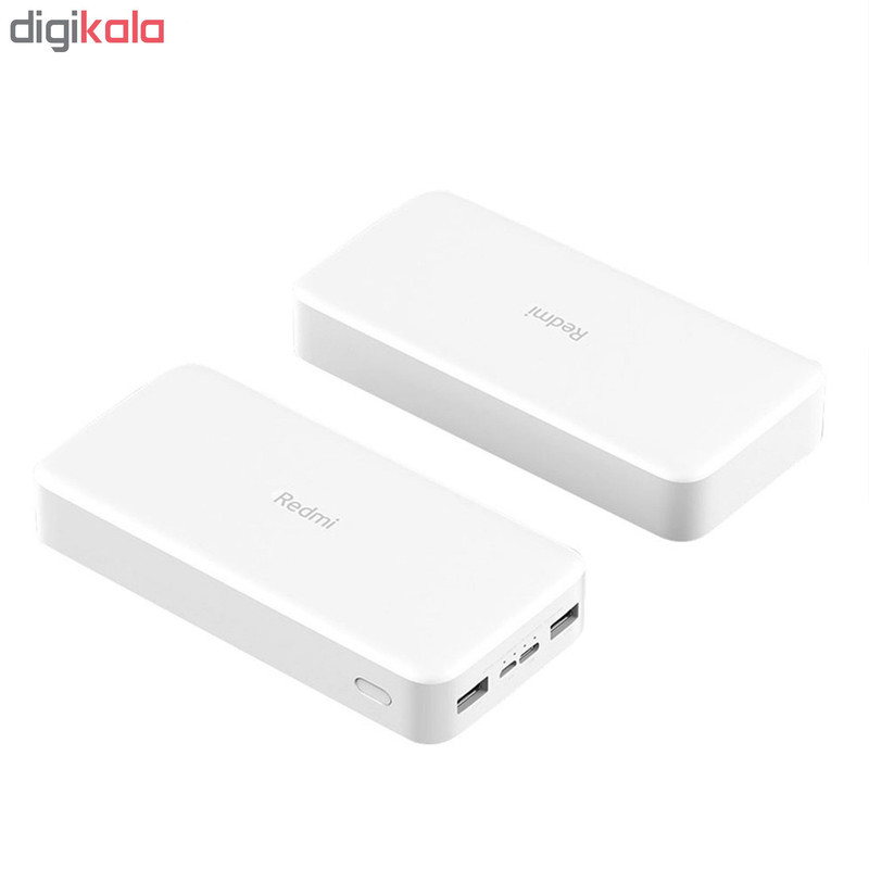 پاوربانک 18 وات شیائومی مدل Redmi  ظرفیت 20000 میلی‌آمپرساعت