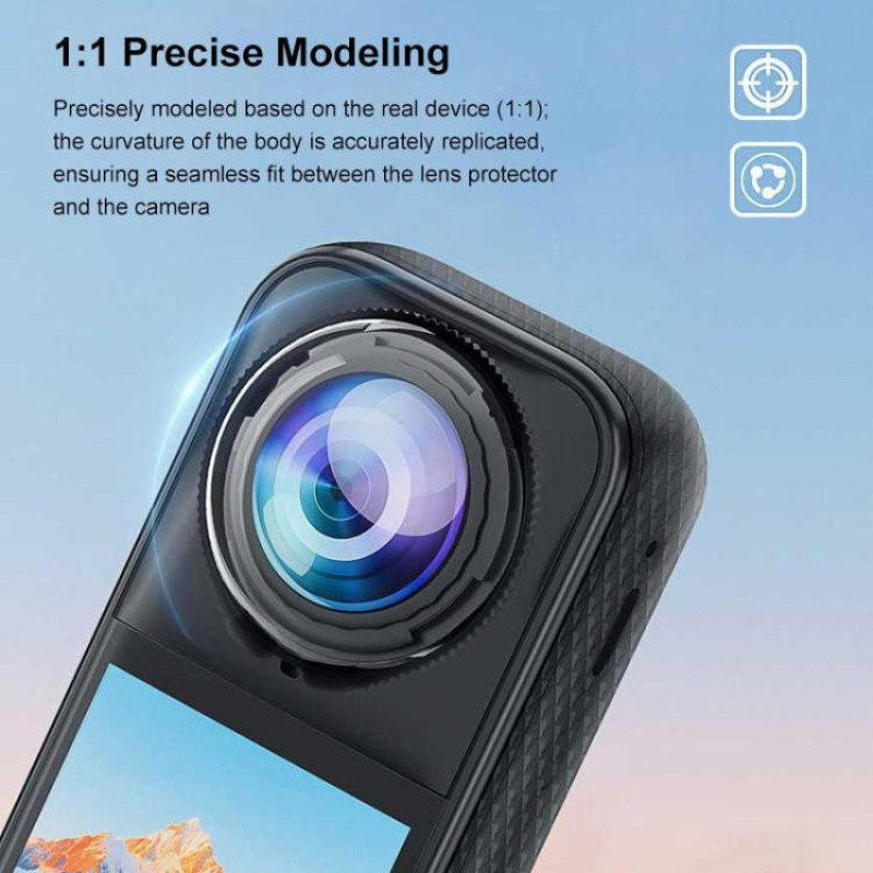 قاب محافظ لنز چرخشی دوربین Insta360 X5 پلوز مدل PU767T