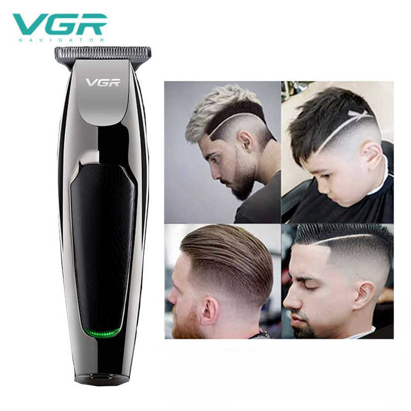 ماشین اصلاح موی صورت وی جی ار مدل 070 با تیغه استیل ضد زنگ، صفرزن و خط زن، تنظیم سرعت، باتری قابل شارژ با 60 دقیقه استفاده بدون کابل و نمایشگر وضعیت شارژ