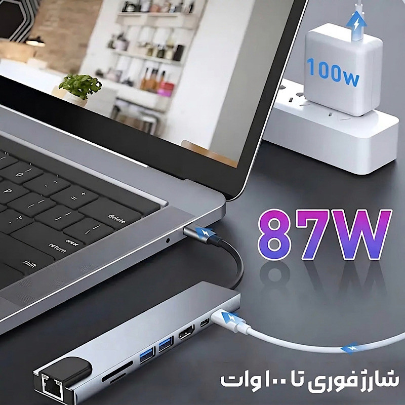 هاب 8 پورت USB-C هارمن مدل HDTV-ADAPTER