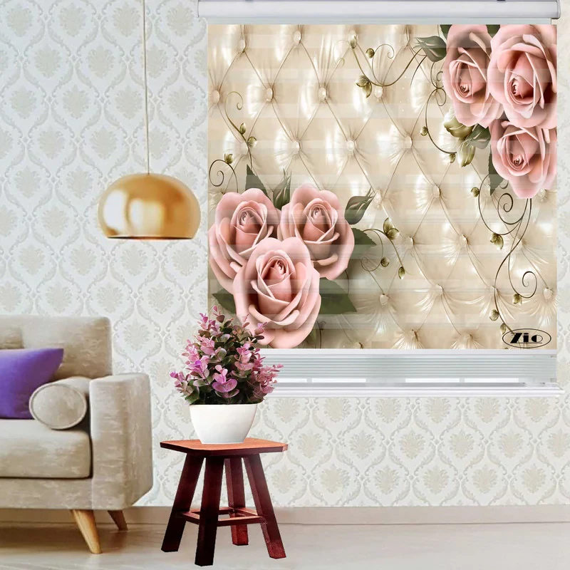 پرده زبرا زیو کد 3D1101 سایز 150x150 سانتی متر