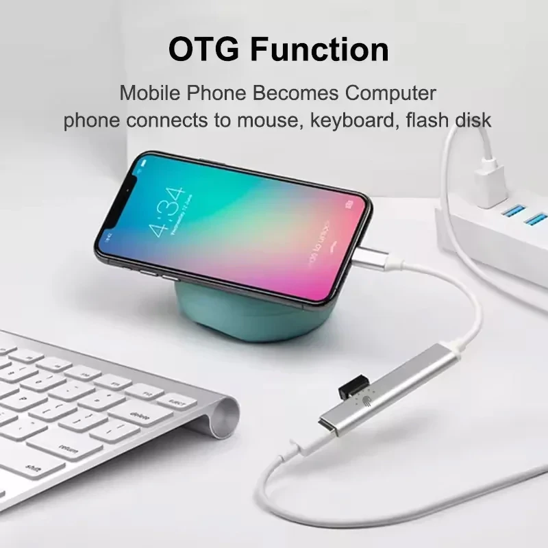 هاب 4 پورت USB-C اکی یس مدل 4IN1 TYPE-C