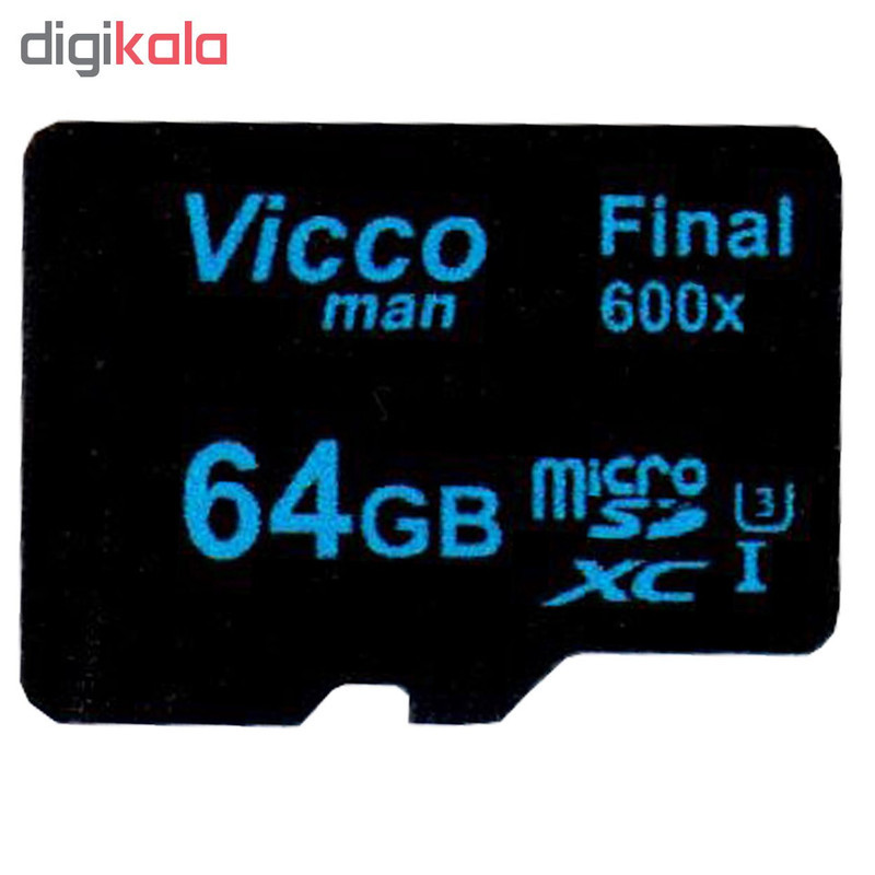 کارت حافظه microSDXC ویکومن مدل Final 600x کلاس 10 استاندارد UHS-I U3 سرعت90MBps ظرفیت 64 گیگابایت