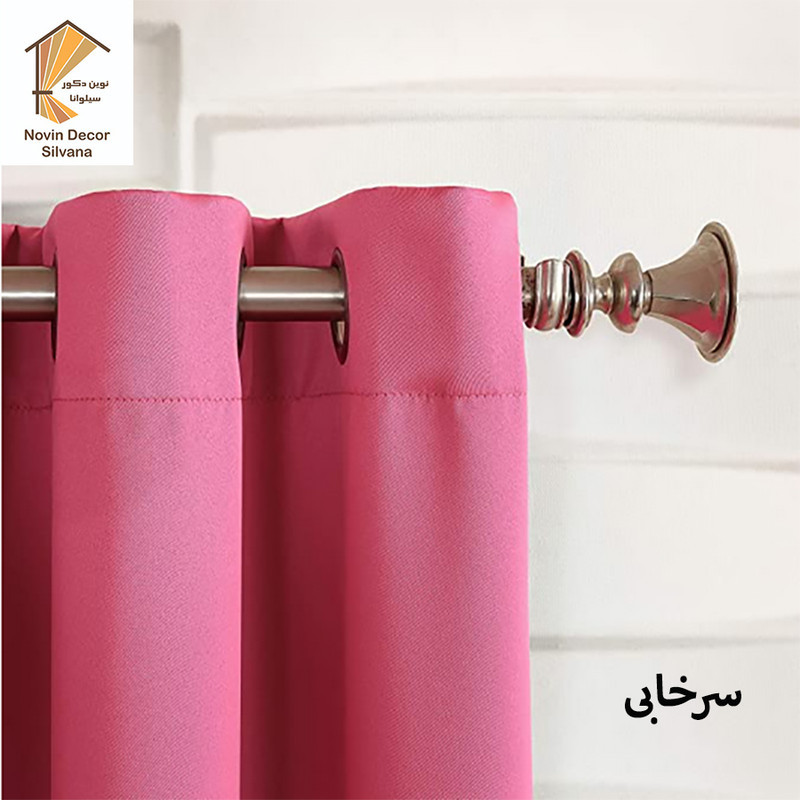 پرده پانچ نوین دکور سیلوانا مدل کتان 1_28 سایز 280x140 سانتی‌متر