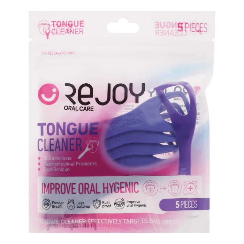 زبان‌شور ریجوی مدل Oral Care با خاصیت ضدعفونی کننده دهان 6 بسته 5 عددی
