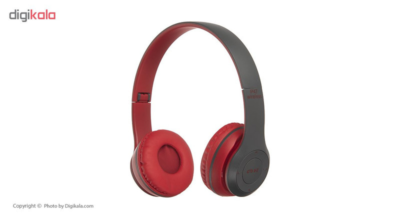هدفون بلوتوثی مدل P47 بدون قابلیت نویز کنسلینگ، درگاه شارژ Micro USB، دارای شیار کارت حافظه