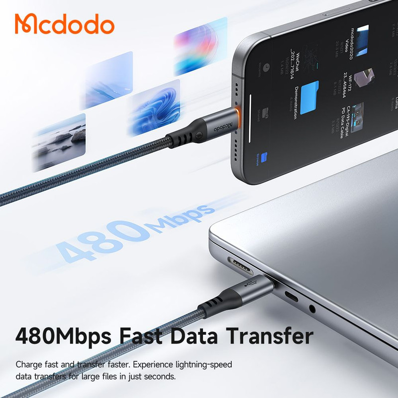 کابل USB-C مک دودو مدل CA-204 طول 1.2 متر