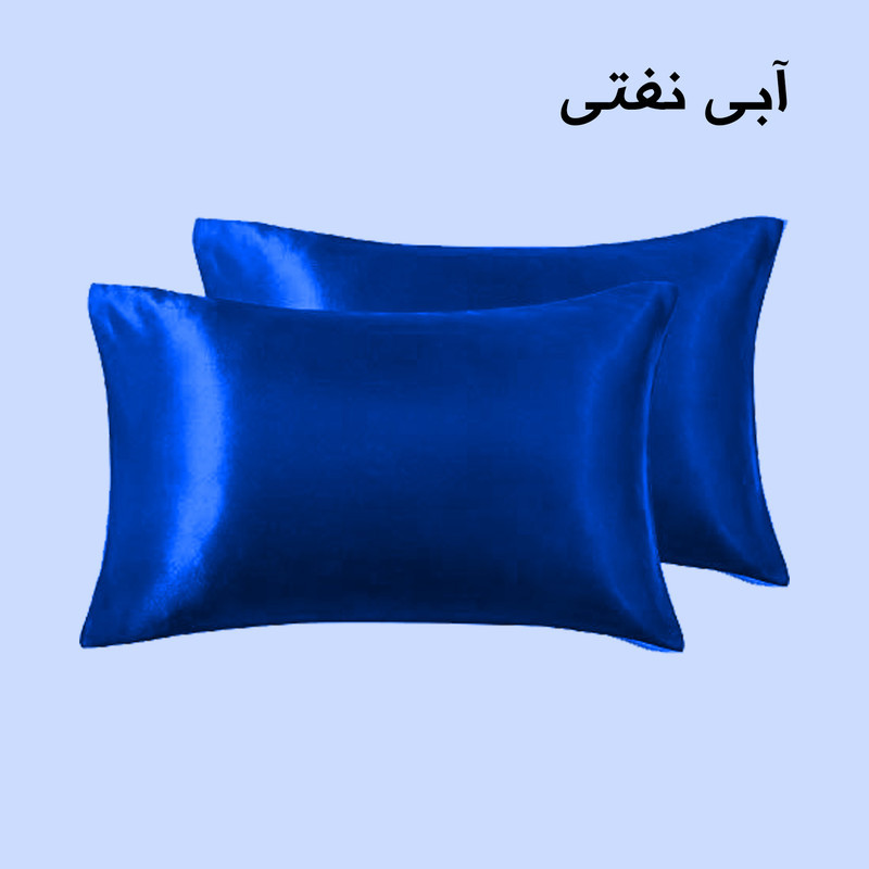 رو بالشی صمیم مدل ساتن ابریشمی بسته 2 عددی