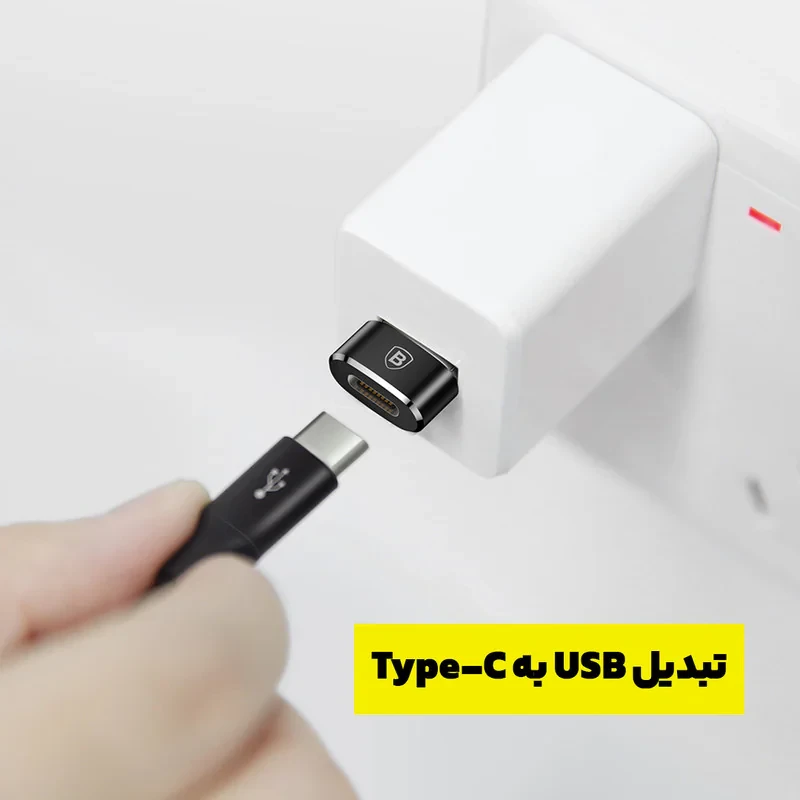 مبدل USB-C به USB باسئوس مدل OTG-3A