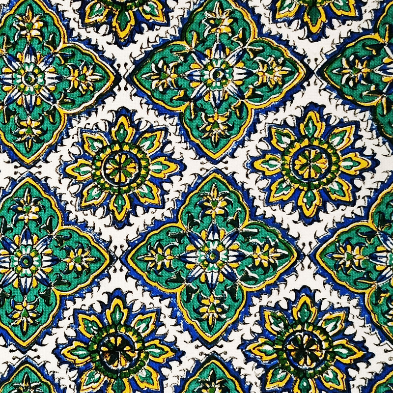 رومیزی قلمکار مدل خشتی