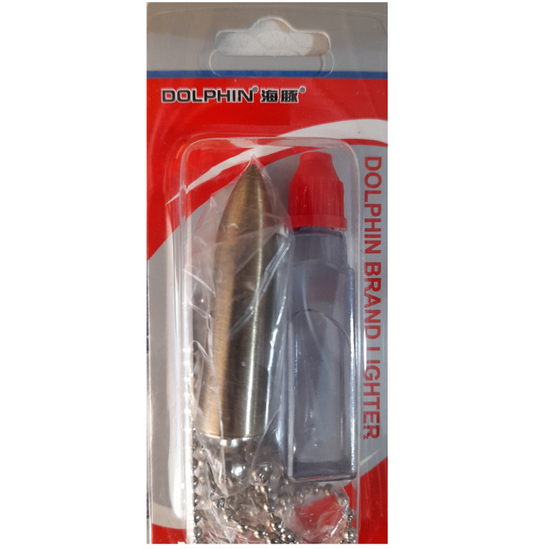فندک دلفین مدل کبریتی زنجیر دار کد DKD-755