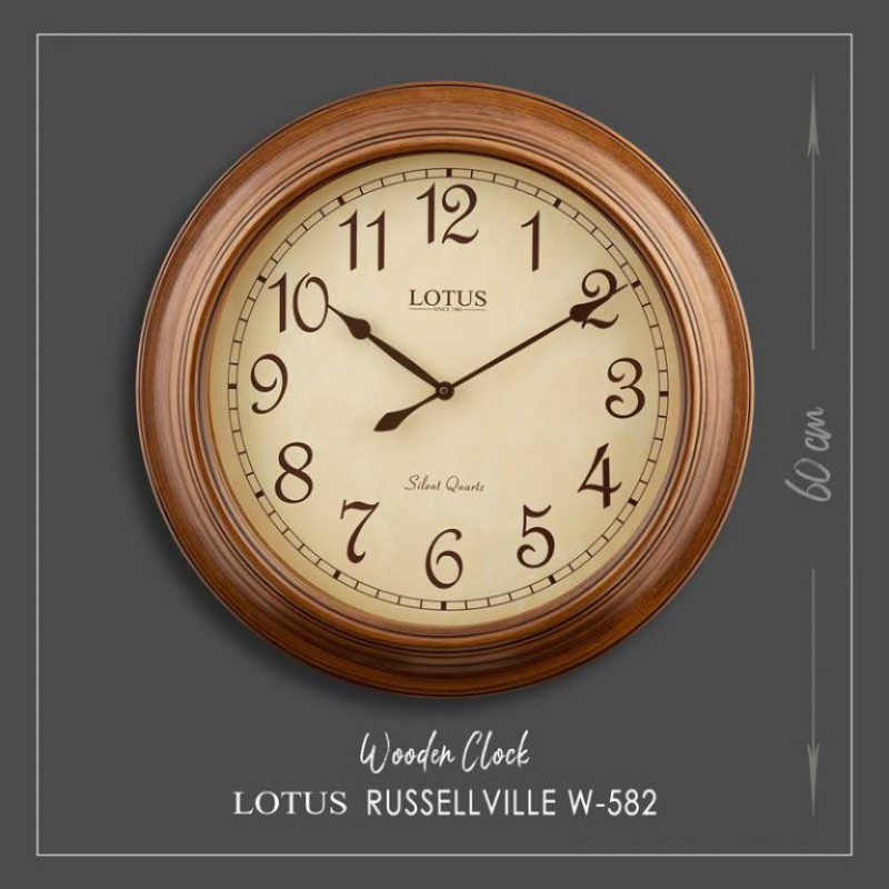 ساعت دیواری کوارتز لوتوس مدل W-582-RUSSELLVILLE