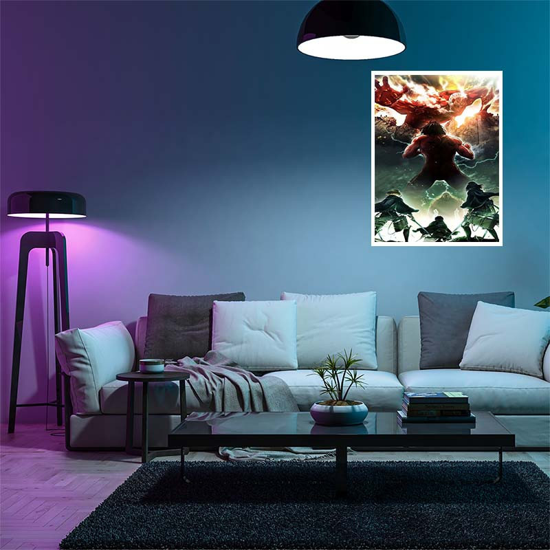 پوستر کارنيکا طرح حمله به تایتان Attack on Titan کد 93237 مجموعه 8 عددی