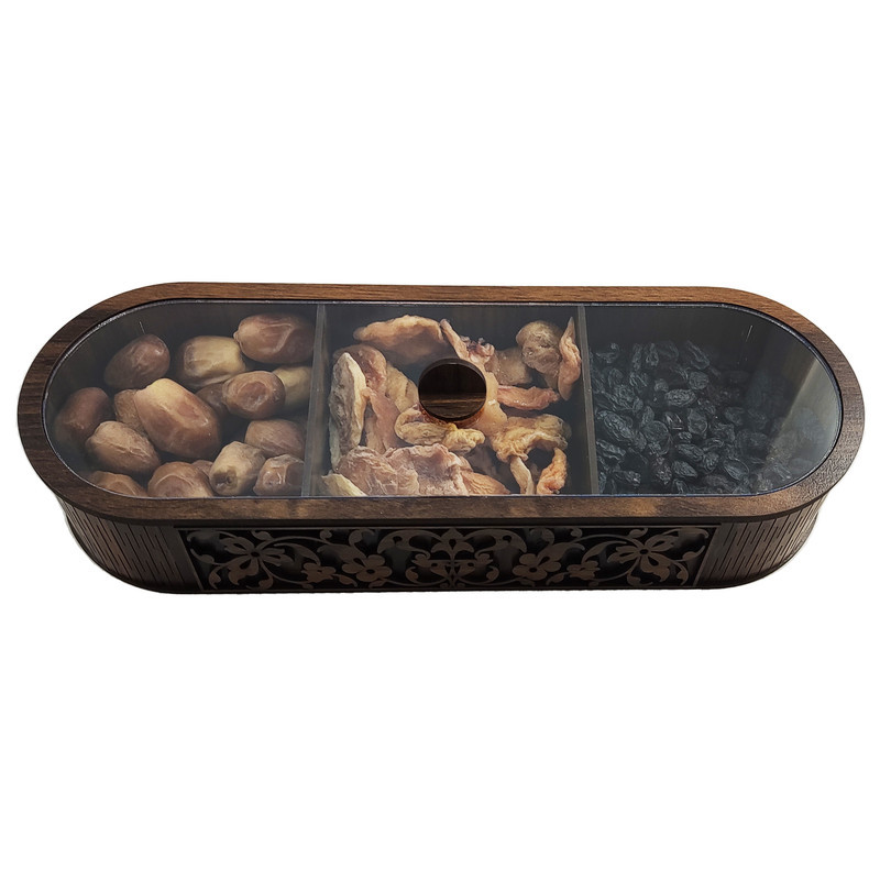جعبه پذیرایی تکچین کالا مدل LZ-2 با بدنه MDF و در پلکسی