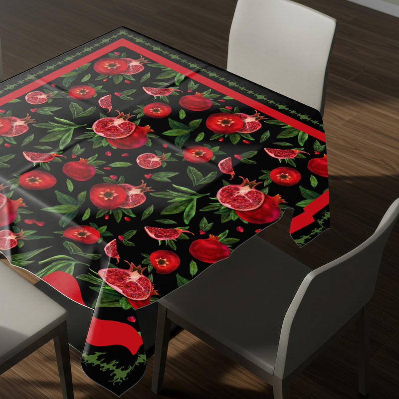 رومیزی ریحانلوکس مدل شب چله RH127 سایز 97x97 سانتی‌متر