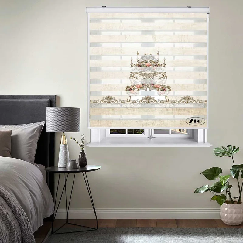 پرده زبرا زیو کد MP-9013 سایز 150x150 سانتی متر