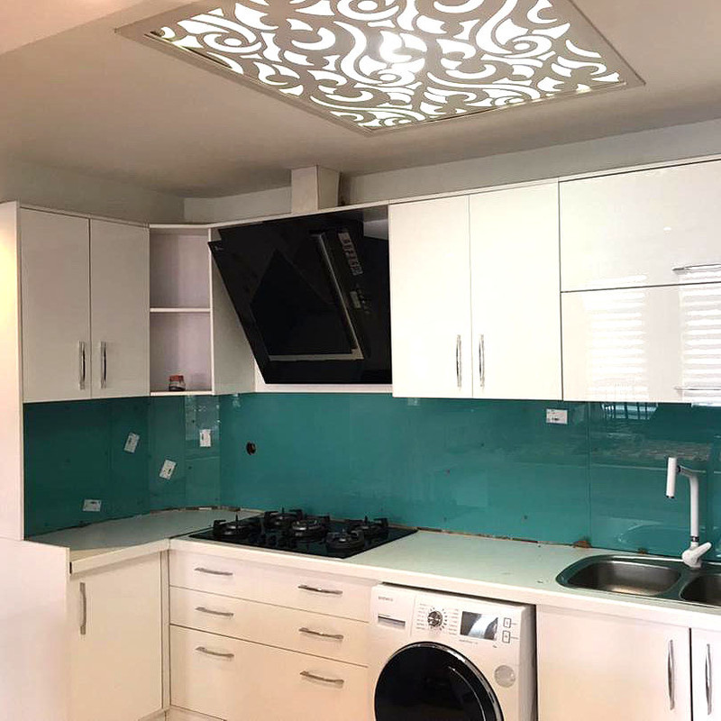دیوارپوش عکسنگ مدل شیشه ای کد BK-6060 بسته 2 عددی
