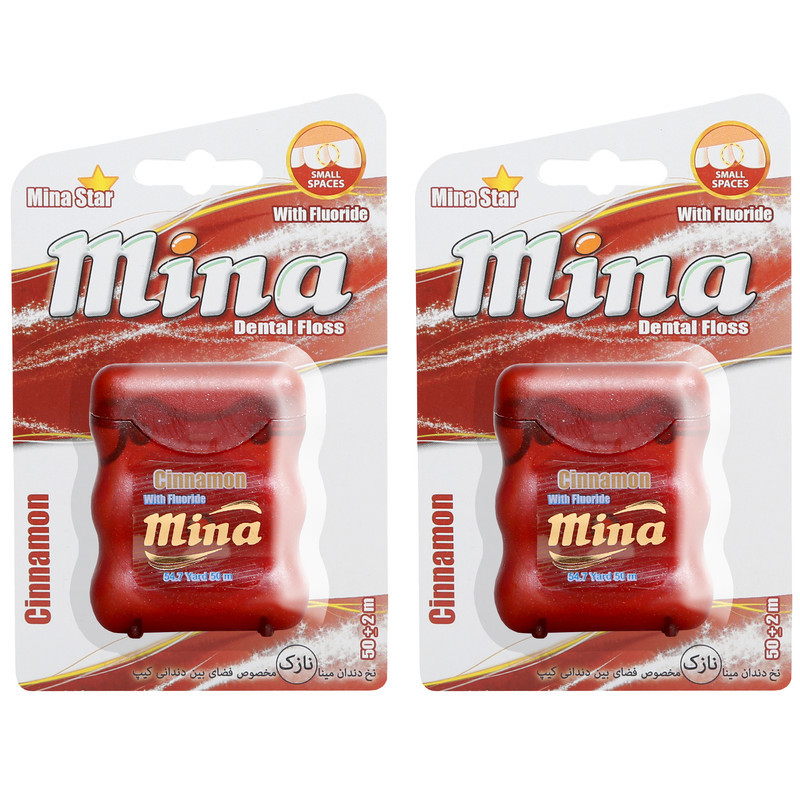 نخ دندان مینا مدل Cinnamon Narrow بسته 2 عددی
