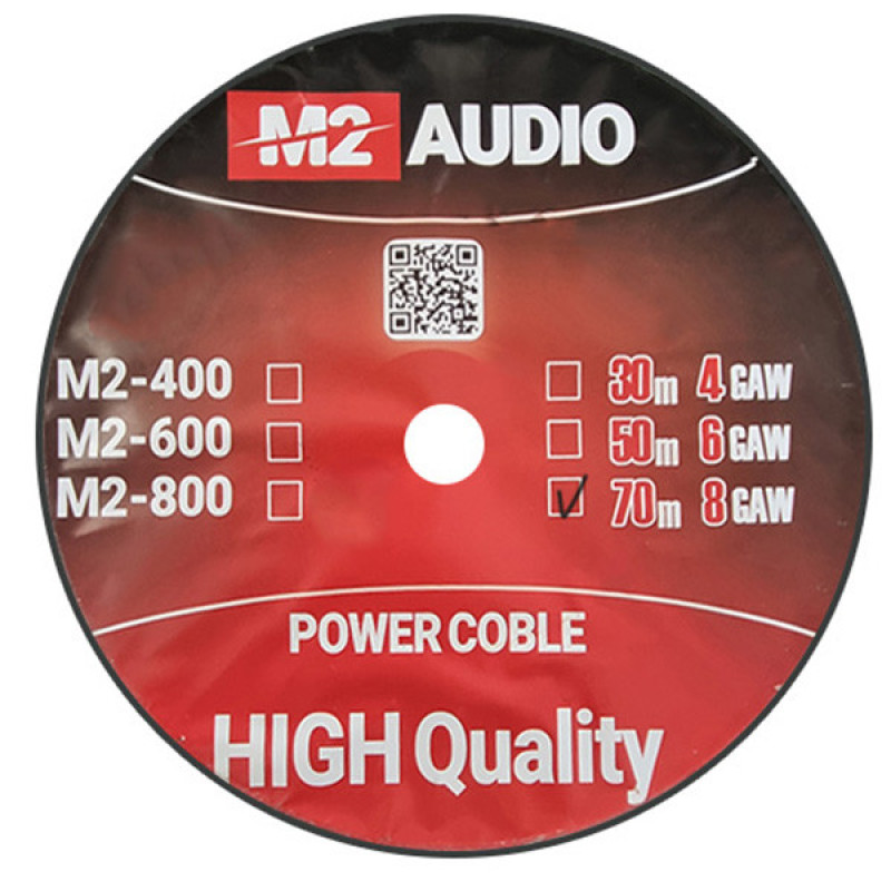 کابل برق 8 گیج خودرو ام تو آدیو مدل M2-800