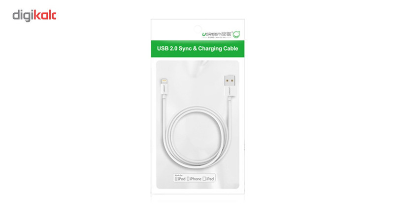 کابل تبدیل USB به لایتنینگ یوگرین مدل US155 طول 2 متر