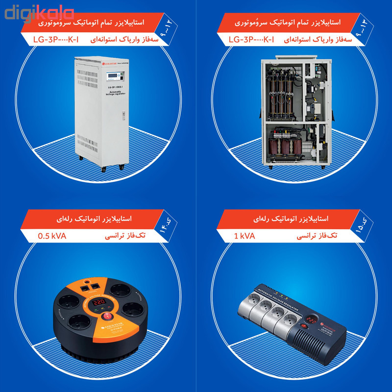 استابلایزر گلد استار مدل LG-1P-8K-W
