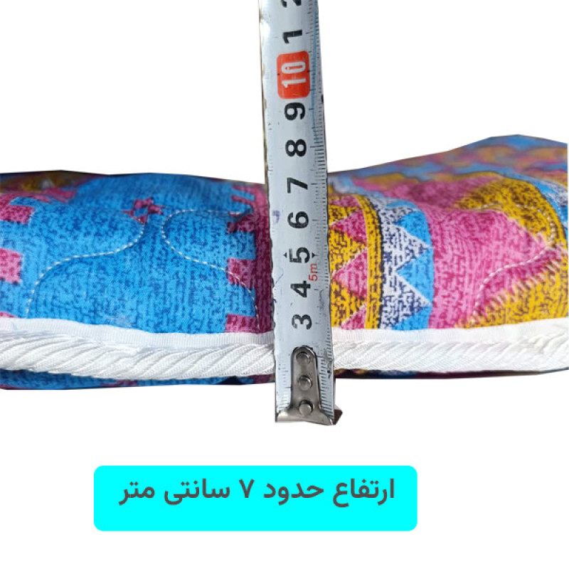 تشک مهمان اِسپی توره مدل گبه سنتی دو نفره سایز 90x190 سانتی متر