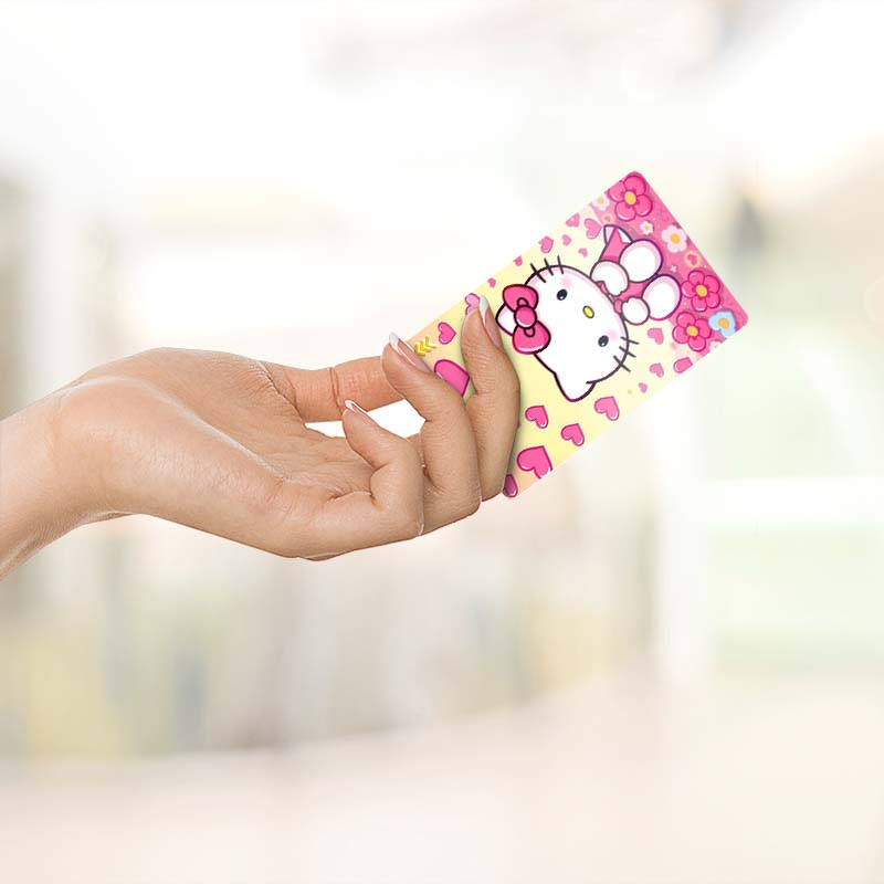 استيکر کارت کارنيکا طرح هلو کیتی hello kitty کد 75073 مجموعه 6 عددی
