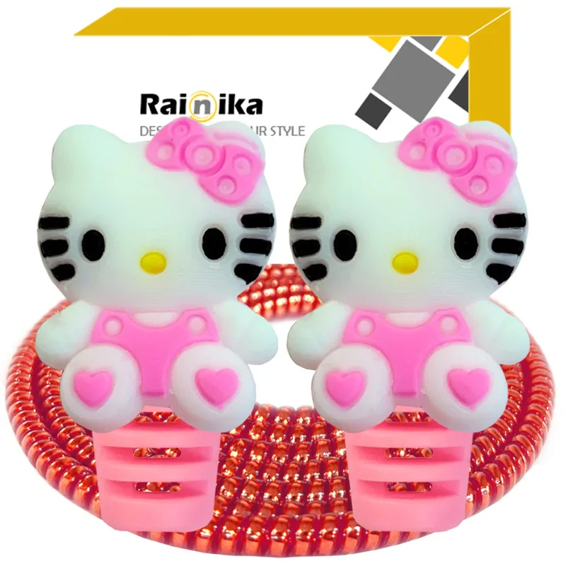 محافظ کابل شارژر رینیکا مدل Hello Kitty BBB B03 مجموعه 3 عددی