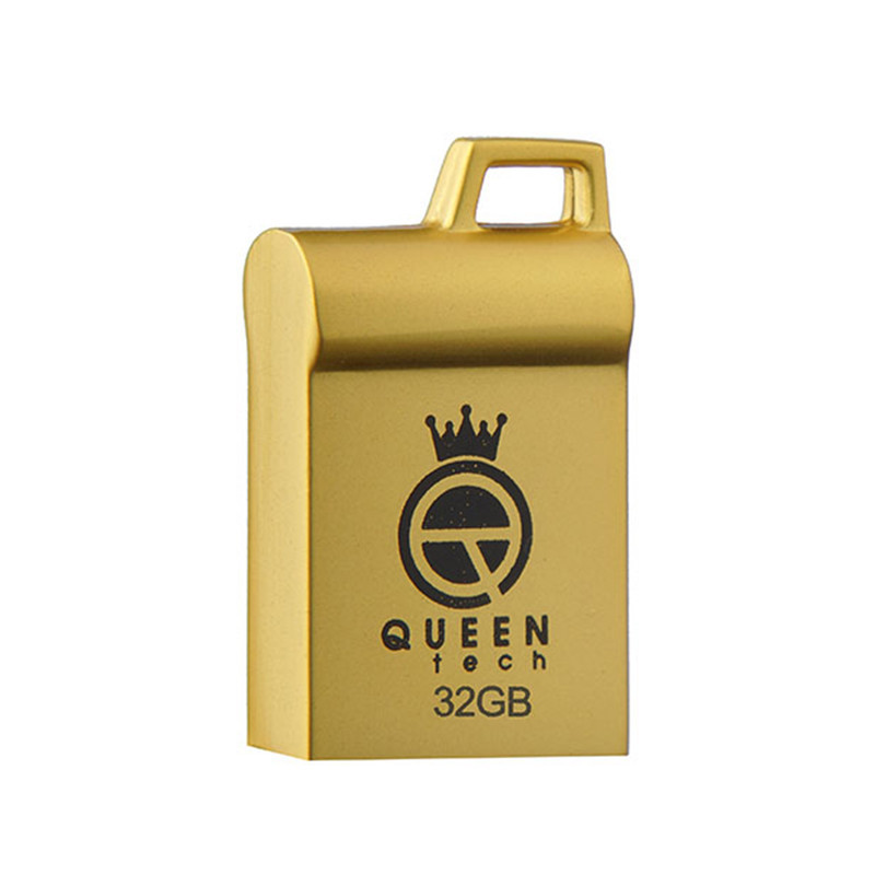 فلش مموری کوئین تک مدل MARVEL C-PLUS ظرفیت 64 گیگابایت با رابط USB 2.0 و USB Type-A، بدنه فلزی مقاوم، سرعت انتقال 30 مگابایت بر ثانیه، سازگار با موبایل، تبلت، کامپیوتر، لپ‌تاپ و تلویزیون