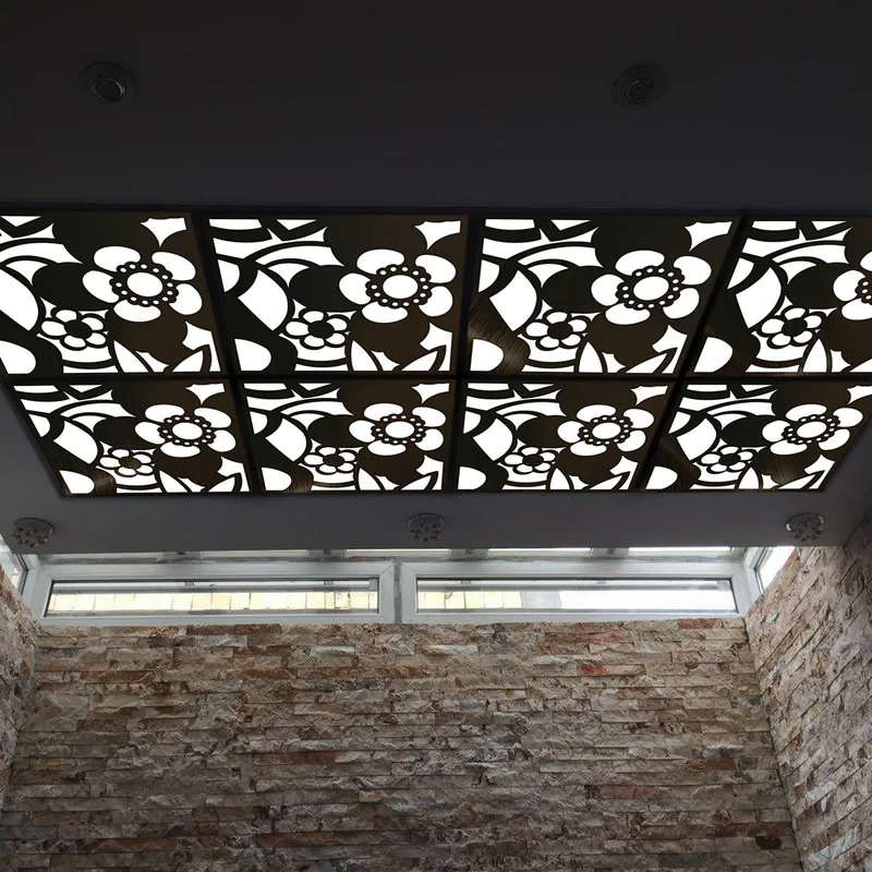 تایل سقفی آسمان مجازی بنی دکو مدل MC27 اندازه 60x60 سانتی متر مجموعه 4 عددی