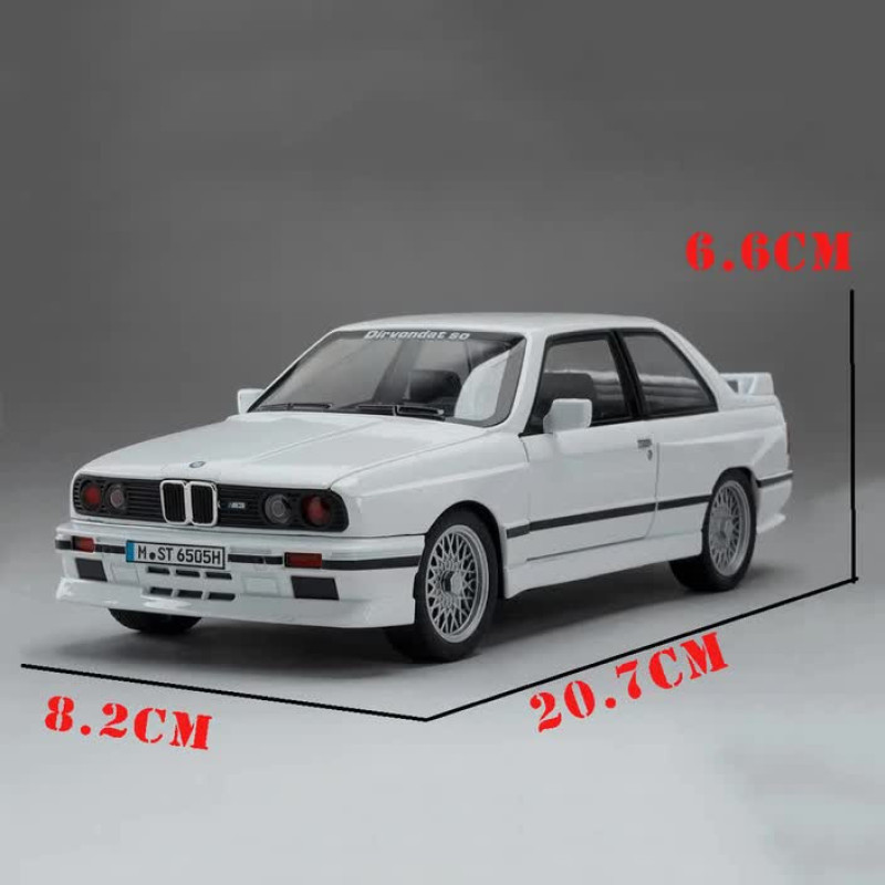 ماکت ماشین ناب سل مدل بی ام و فلزی BMW M3 E30 به همراه جاسوییچی