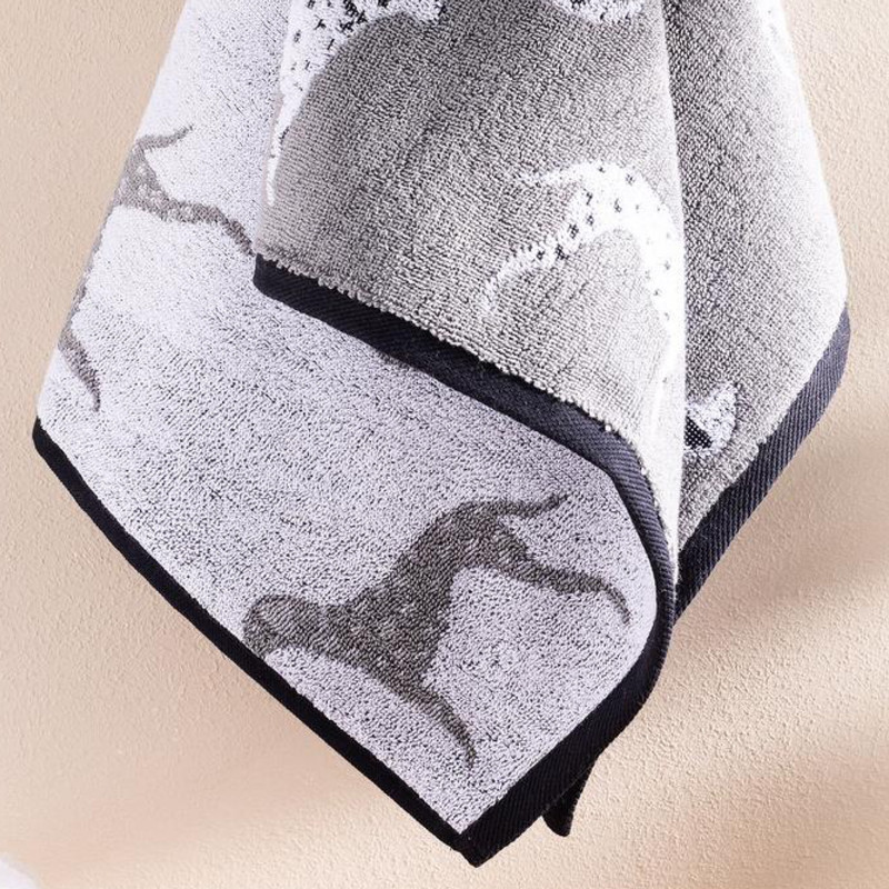 حوله دست و صورت مادام کوکو طرح Dalmatien سایز 50x85 سانتی متر