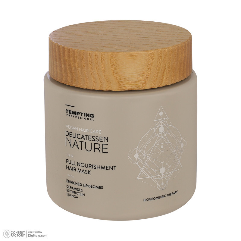 ماسک مو تقویت کننده تمپتینگ پروفشنال مدل NATURE مناسب برای انواع مو حجم 500 میلی لیتر