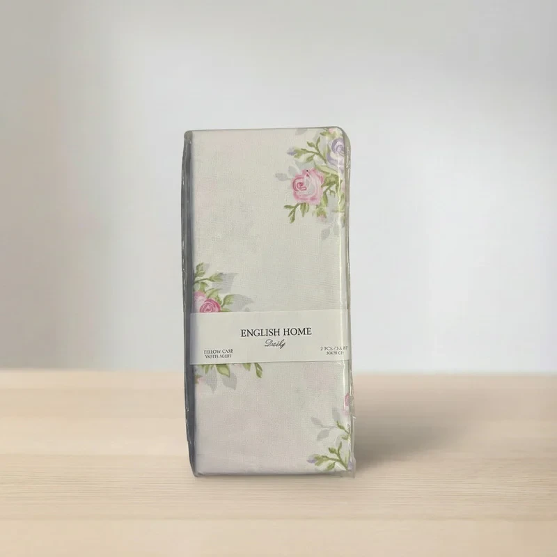 رو بالشی انگلیش هوم مدل Pale Roses سایز 50x70 سانتی متر بسته 2 عددی