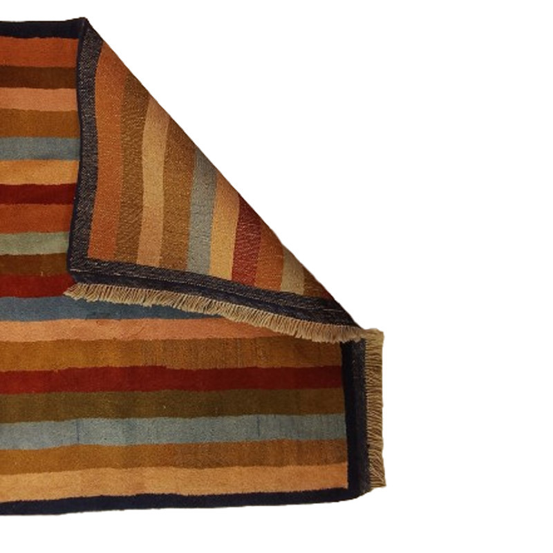 گبه فرش دستباف یک ونیم متری مدل بافت قشقای شیراز کد NKP.Z.N58