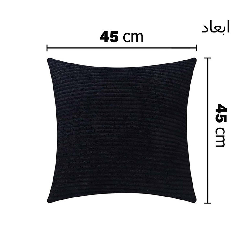 کاور کوسن کالامیر مدل راه راه حوله ای سایز 45 × 45 سانتی متر