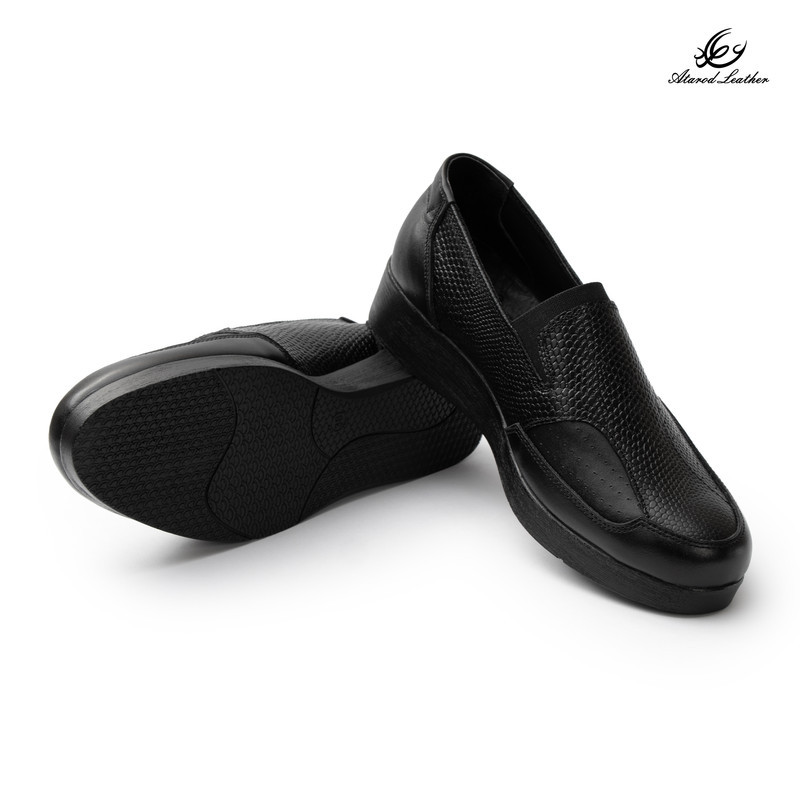 کفش طبی زنانه چرم عطارد مدل هالوکس والگوس چرم طبیعی کد SH371