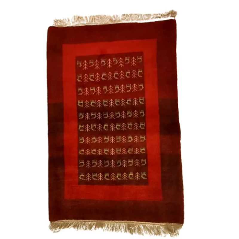 گبه فرش دستباف یک ونیم متری مدل بافت قشقای شیراز کد NKP.Z.N54