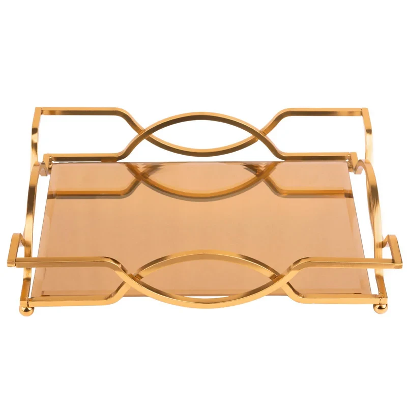 سینی دسته دار مدل پایه دار سایز 41×28 سانتی متر