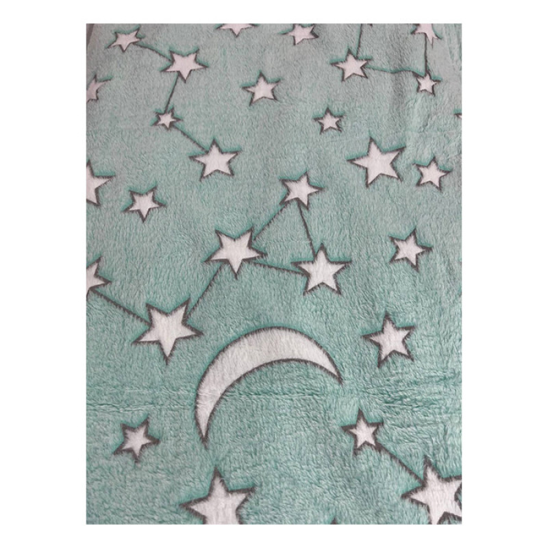 پتو مسافرتی مدل شب نما طرح ستاره سایز 220x240 سانتی متر