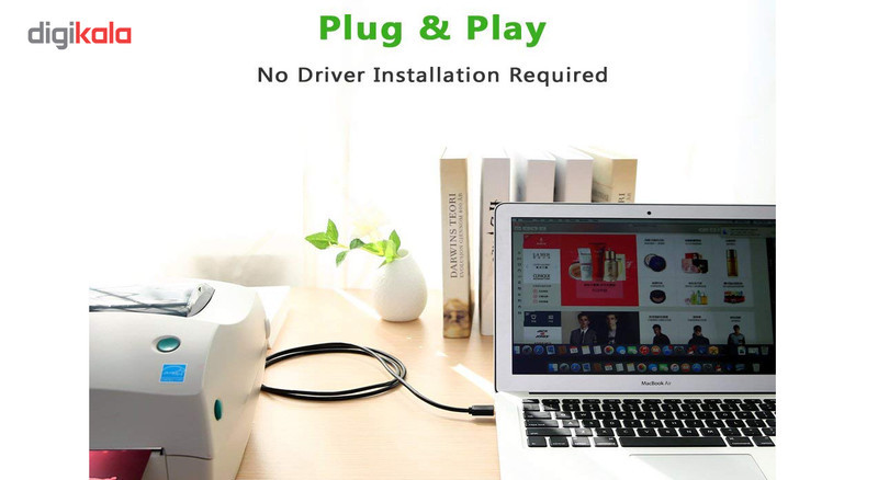کابل 3.0 USB پرینتر یوگرین مدل US210-10372 طول 2 متر