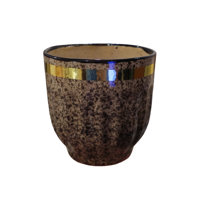 گلدان سرامیکی مدل شنی کد F1 بسته ۴ عددی
