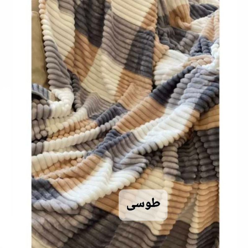پتو مسافرتی طرح پلیسه کد W200  سایز 150×200 سانتی متر