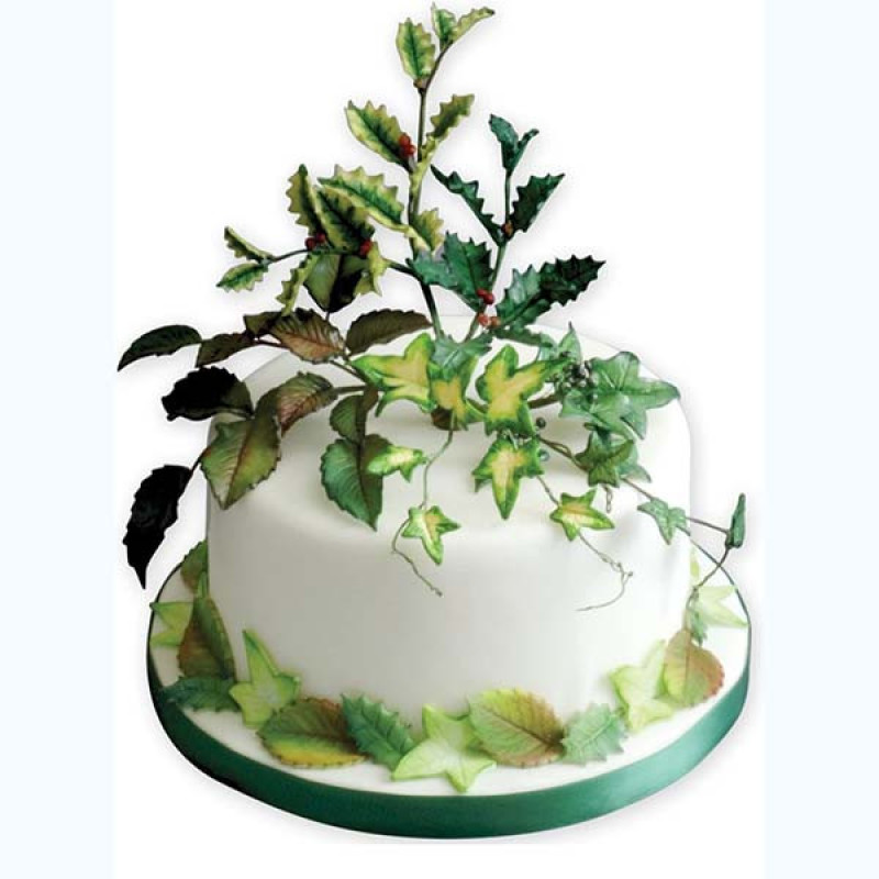 قالب شیرینی نگین مدل برگ گل رز مجموعه 3 عددی