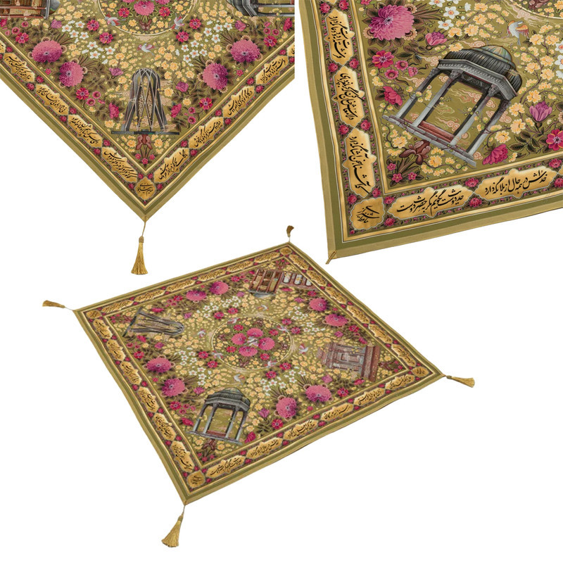 سفره 4 نفره مدل پارچه ای طرح گلستان شاعران کد 00103055