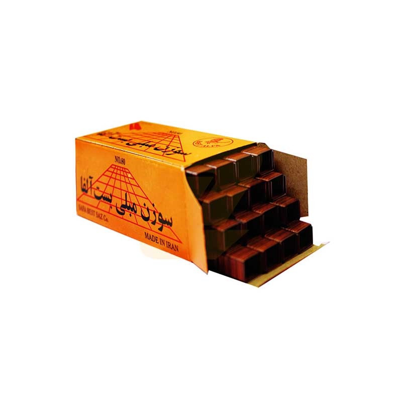 سوزن منگنه مبلی بست آلفا کد 166 سایز 8016 بسته 2500 عددی