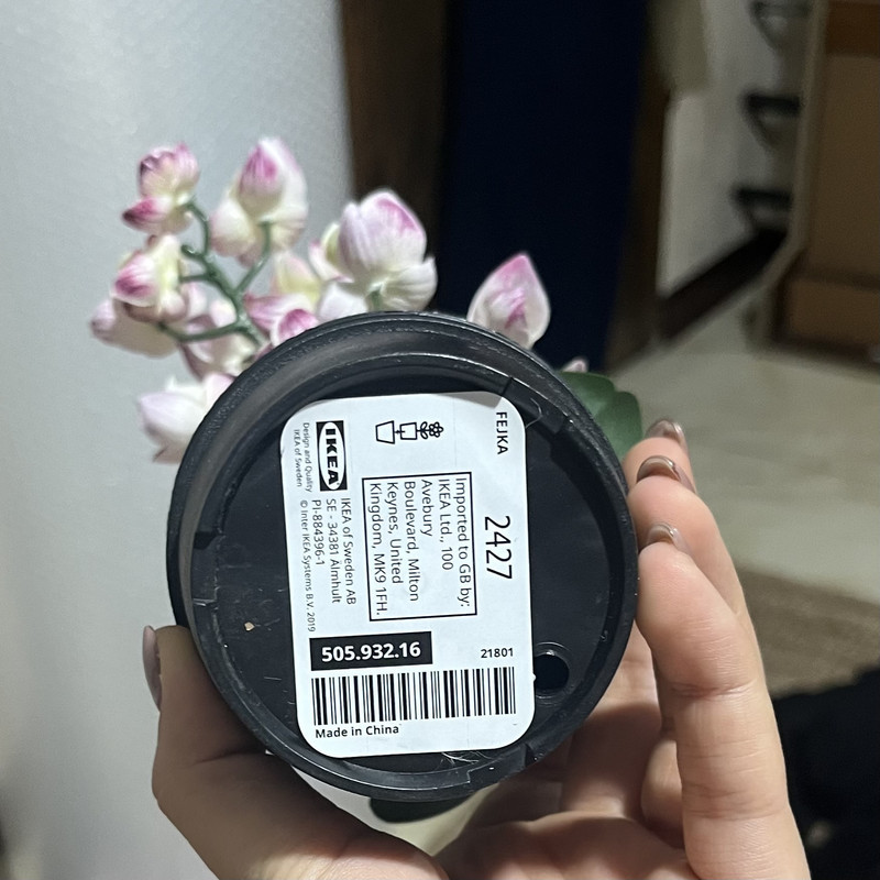 گلدان به همراه گل مصنوعی ایکیا مدل fejka کد 50593216