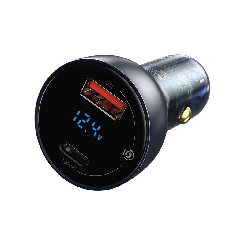 شارژر فندکی 65 وات باسئوس مدل Dual Quick Charger-65W