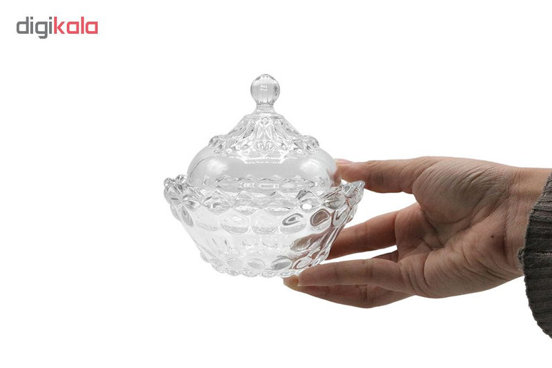 قندان شیشه و بلور اصفهان مدل یاقوت کد 130